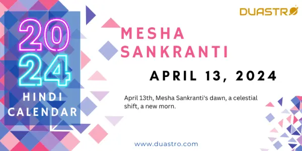 Mesha Sankranti on April 13, 2024