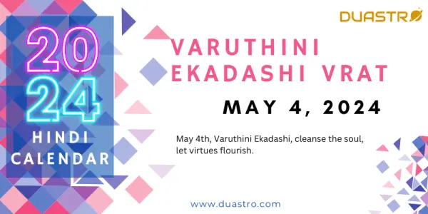 Varuthini Ekadashi Vrat on May 4, 2024