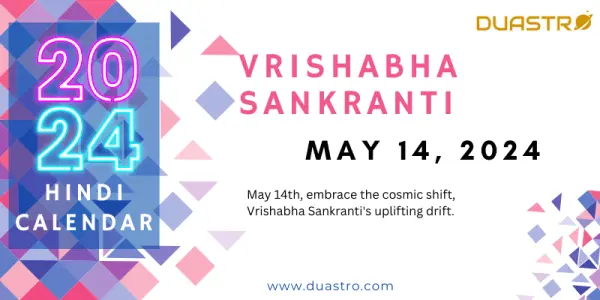 Vrishabha Sankranti on May 14, 2024