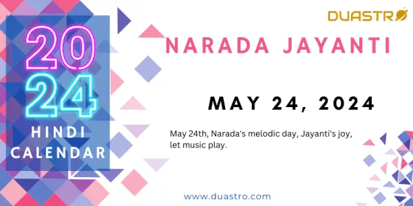 Narada Jayanti on May 24, 2024