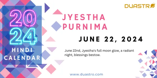 Jyestha Purnima on June 22, 2024
