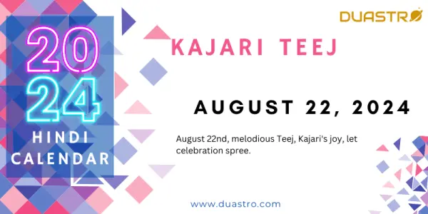 Kajari Teej on August 22, 2024