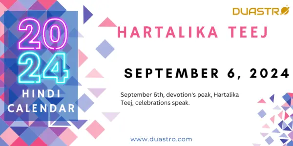 Hartalika Teej on September 6, 2024