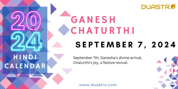 Ganesh Chaturthi on September 7, 2024