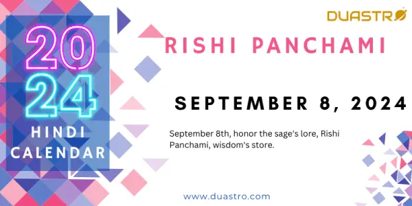 Rishi Panchami on September 8, 2024