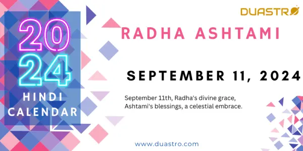 Radha Ashtami on September 11, 2024