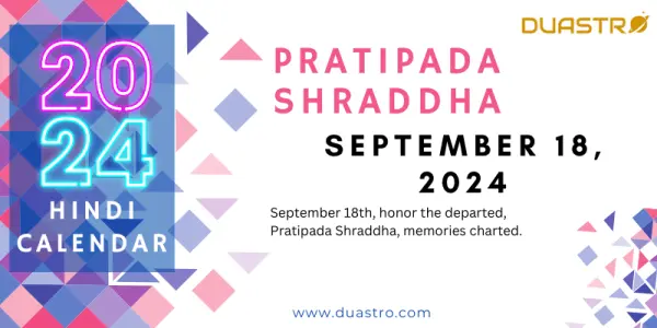Pratipada Shraddha on September 18, 2024