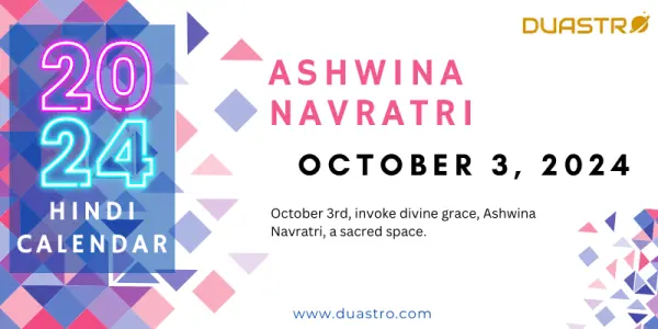 Ashwina Navratri from October 3, 2024