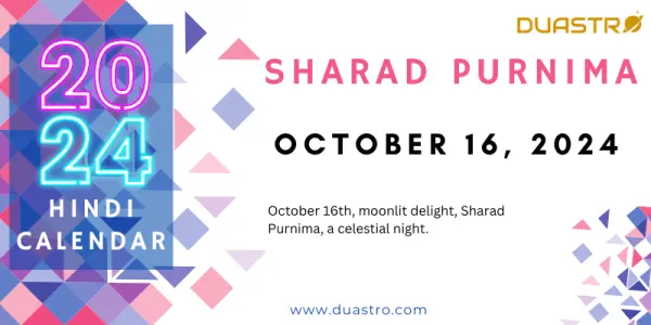 Sharad Purnima on October 16, 2024