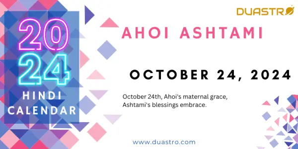Ahoi Ashtami on October 24, 2024