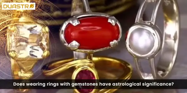 Does wearing rings with gemstones have astrological significance?