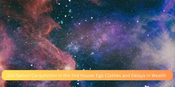 Sun Saturn Conjunction in the 2nd House: Ego Clashes and Delays in Wealth