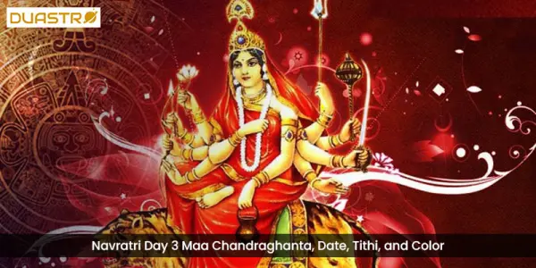 Navratri Day 3 Maa Chandraghanta, Date, Tithi, and Color