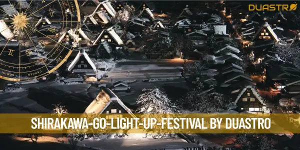Magical Illumination: Shirakawa-go's Enchanting Light-Up Festival