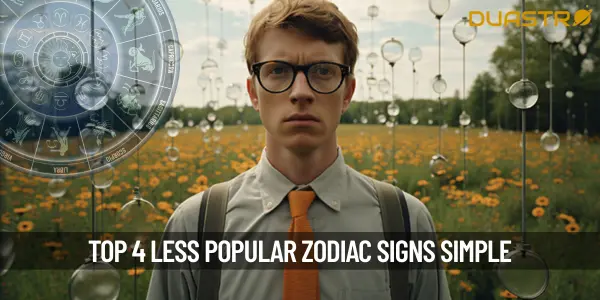 Top 4 less popular zodiac sign